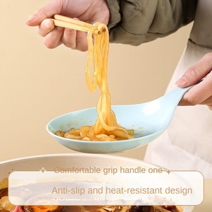 ชุดอาหารเด็กแบบเกาหลี จานมีหูจับ ช้อนใหญ่สีขาว สำหรับถ่ายทอดสดอาหาร บ็อกกี้ อีทติ้ง บรอดคาสติ้ง  แบบอินเทอร์เน็ตเรด - Product Image 4