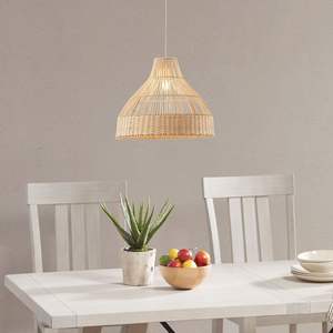 Lustre et suspension en bambou en forme de cloche DB - Product Image 2