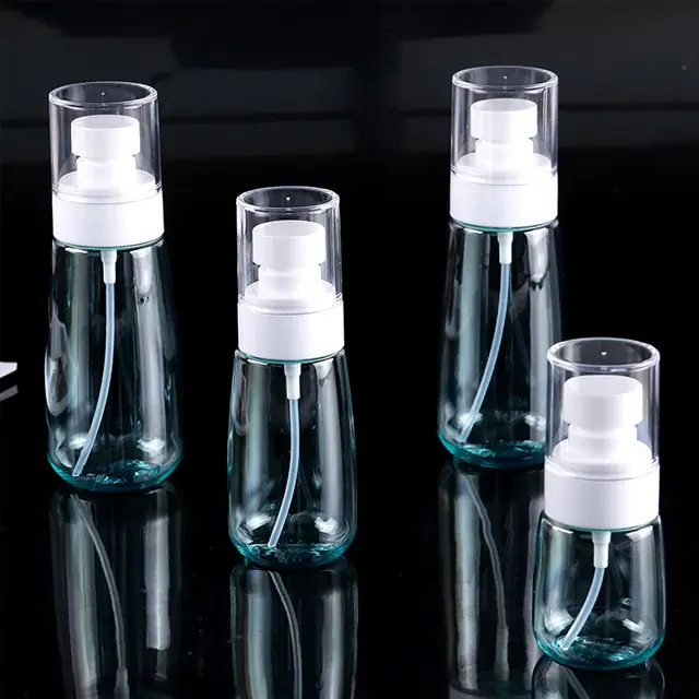 dailymall 50x Botella de Spray de 50 Piezas de 30 Ml Botella de Plástico Vacía Reutilizable Atomizador de Bolsillo Transparente
