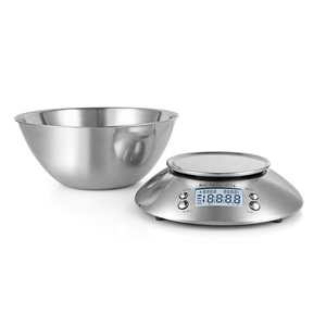 Balance de cuisine numérique en acier inoxydable avec bol YHKS-020 - Product Image 2