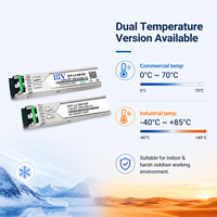 Industrial Available 1.25G SFP Fiber Module 80KM 1550nm Single Mode SMF Duplex LC DOM Monitoring Gigabit Optical Transceiver