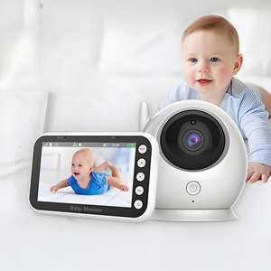 Monitor para Bebés con Pantalla LCD HD de 4.3 Pulgadas, Detección de Llanto, Resolución de 720P, Audio Bidireccional, Visión Nocturna, Canciones de Cuna, Monitoreo de Temperatura y Alimentación - Product Image 3