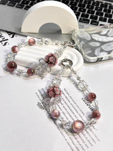 2025 vente chaude 20mm coloré Rose fleur boule brillant acrylique cristal lâche bricolage fantaisie perles pour stylo Bracelet fabrication - Product Image 3