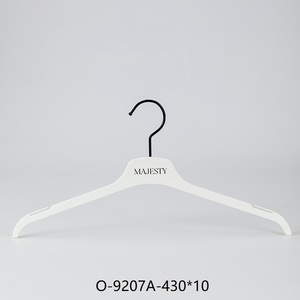 Móc áo nhựa móc quần áo bán buôn với các tùy chọn Logo bán lẻ nhà tổ chức tùy chỉnh trắng móc - Product Image 4