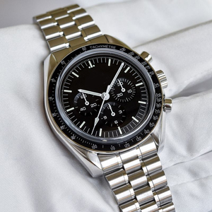 Orologio da Uomo con Logo Personalizzato, Nuovo Cronografo da Osservatorio Impermeabile e Luminoso con Fasi Lunari in Acciaio Inossidabile - Product Image 4
