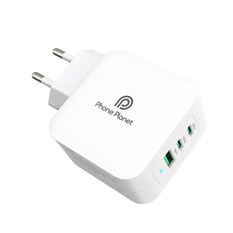 Carregadores de parede para celular 2023, modelo modelo eu/uk com adaptador de viagem qc pd 100w gan