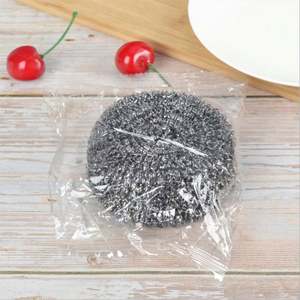 Manufacturers Custom 20pcs/bag Hot Sale Eco-Friendly PP Material Kitchen Dishes Pot Brush <b>Stainless</b> <b>Steel</b> Wire Cleaning <b>Ball</b> - Product Image 2