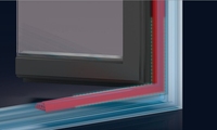 Fenêtres à persiennes insonorisées de sécurité Nordi, taille et couleur personnalisées, verre Low-E rempli d'argon, cadre en alliage d'aluminium, double étanchéité
