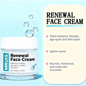 Crema <span class=keywords><strong>Facial</strong></span> Antiarrugas Renovadora de 50g al por Mayor, Hidratante Reafirmante Nutritiva, Iluminadora y Suavizante <span class=keywords><strong>para</strong></span> Suavizar las Arrugas Faciales - Product Image 2