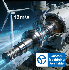 Rodamientos y Piezas del Eje Principal de Turbinas Eólicas Mecanizadas por CNC de Alta Precisión |   Acero Aleado Resistente a la Corrosión y al Desgaste OEM/ODM - Product Image 1