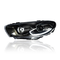Phare avant de voiture pour Volkswagen Scirocco 09-15, mise à niveau modèle R, lentille de projecteur, DRL, pièces d'éclairage automobile