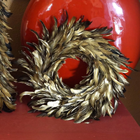 Großer Blumen-Schaumstoff-Girlanden-Cocktail-Feder-Weihnachtskranz für Zuhause, Außenbereich, Wanddekoration, Hochzeitsfeier, Dekoration, Ornament-Zubehör