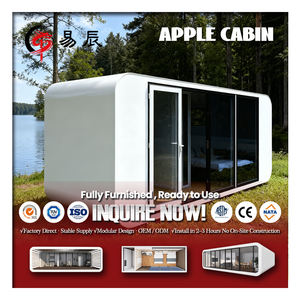 Cabines mobiles préfabriquées populaires de type Apple sont disponibles à la <span class=keywords><strong>vente</strong></span>. Modules de bureaux préfabriqués portables de 20 et 40 pieds. - Product Image 1