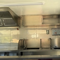 Fourgon alimentaire entièrement équipé 4,8 m/15,7 pi, remorque de restauration à double essieu avec four à pizza, équipement pour confiseries, résistant à la rouille, norme COC