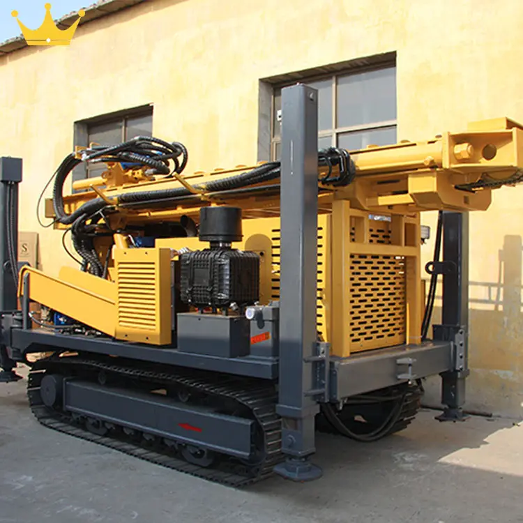 Max.200M Steel Crawler Mounted Water Well Drilling Rig Machine