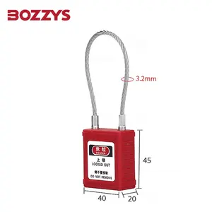 BOZZYS 기존 장비로도 잠글 수 없는 비정상적인 장비용 녹색 케이블 걸쇠 잠금 자물쇠
