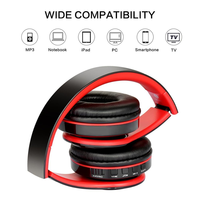 D422 Headphone Stereo Nirkabel Klasik Bluetooth Pemutar MP3 Kartu TF Headset Radio FM