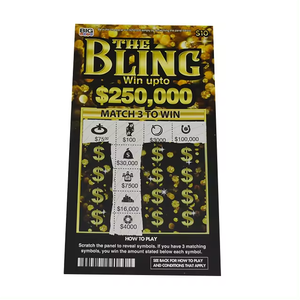 Manufacturer Wholesale Lottery <strong>Scratch</strong> Card Best Instant Win Paper Printing Custom <strong>Scratch</strong> <strong>Off</strong> Lottery Tickets - Product Image 3