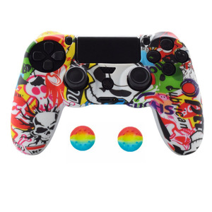 Funda Protectora Delgada de Silicona con Diseño Personalizado por Transferencia de Agua para el Control de PS4 <span class=keywords><strong>Dualshock</strong></span> 4, Bajo MOQ - Product Image 4