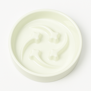 Bol à nourriture lente pour animaux de compagnie en céramique, directement de l'usine, motif solide élégant, assiette pour chien avec design antidérapant, alimentation saine pour chien et <span class=keywords><strong>chat</strong></span> - Product Image 1