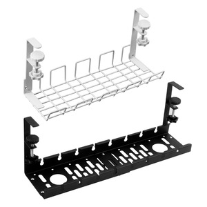 Under <b>Desk</b> Cable Organizer Rectangular Hook Type Multi Functional Desktop Storage Rack For Office Use - Product Image 1