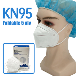 Großhandel Hochwertige Einweg-Faltbare Maske Schützende Weiße Staub-Gesichtsmaske Kn95 Gesichtsschutzmaske - Product Image 2