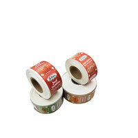 Boyaux à saucisses en plastique souple imprimés OEM de qualité alimentaire colorés pour le moulage par soufflage étanche à l'humidité, gâteaux, collations, pain, aliments pour animaux de compagnie