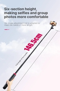 Ulanzi-Trípode universal con abrazadera para teléfono móvil, palo para selfies, iPhone, <span class=keywords><strong>Samsung</strong></span>, teléfono inteligente, 2 unidades - Product Image 4