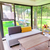 Maison de vacances meublée, villa, maison conteneur de 40 pieds, bureau en capsule, pod