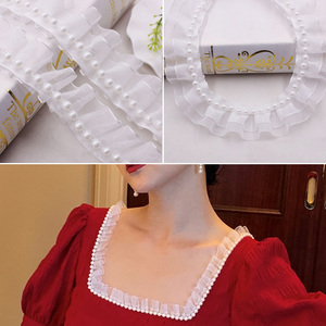 Reuenrs Gordon tessuto ricamato sostenibile a uncinetto perline di pizzo 3cm di larghezza semplice romantica fantasia Sexy per la casa tessuti - Product Image 5