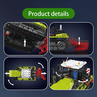 MOULD KING 17093 Kits de construction technique Tracteur motorisé sur chenilles Jouets pour enfants Camion Briques