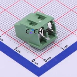 JL500-50802G01 Screw Terminal Block P=5.08mm Connector ( Construction: 1x2P )( Pitch: 5.08mm )( Color: Green ) - Product Image 2