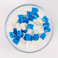 Capsules de gélatine vides élégantes à finition mate, coques rigides creuses de couleur personnalisée de qualité supérieure pour marques de produits de santé de luxe, taille 0 00