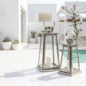 Classic Stainless Steel Handmade Taper <b>Candle</b> <b>Holder</b> <b>Lantern</b> with Customized Size for Home and Office Decoration - Product Image 2