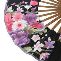 Kipas tangan lipat saku bunga Sakura Jepang gaya baru hadiah dekorasi kipas tangan bambu pernikahan pesta lingkaran bulat