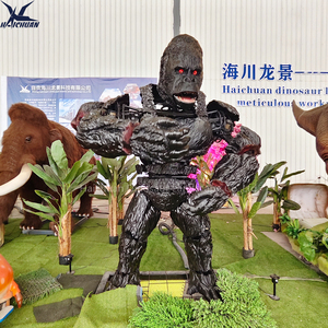 Modelo Animatrónico de King Kong de Alta Gama, Gorila Realista de Tamaño Real, Estatua de <span class=keywords><strong>Animal</strong></span> con Impresión 3D para Parques de Atracciones - Product Image 3