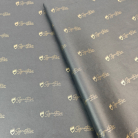 Papier d'emballage en tissu biodégradable de luxe 17gsm feuille d'or cadeaux personnalisés offset de haute qualité pour vêtements papier de soie noir