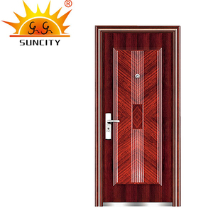 Dormitorio barato <span class=keywords><strong>de</strong></span> acero inoxidable <span class=keywords><strong>de</strong></span> hierro solo se puerta Exterior <span class=keywords><strong>diseño</strong></span> <span class=keywords><strong>para</strong></span> venta - Product Image 2
