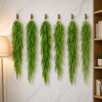 Plantes de fougère artificielles réalistes, fabriquées à la main; buisson de verdure synthétique en plastique pour