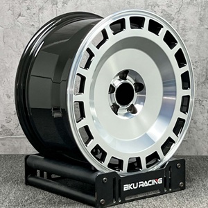 Rines Bku Forged 5x112 para <span class=keywords><strong>Mercedes</strong></span> Benz Clase E W212 W213 E350 <span class=keywords><strong>E400</strong></span> E500 de 18, 19 y 20 Pulgadas en Negro con Acabado Mecanizado - Product Image 1