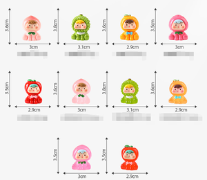 Mù Túi Sáng Mini Đẹp Phát Sáng Trong Bóng Tối Phim Hoạt Hình Trái Cây Bé Cô Gái Huỳnh Quang Nhựa 3D Tắm Bom Toysfor Trẻ Em Trẻ Em - Product Image 2