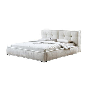 Dacre Boucle Minimalist Simple <strong>Bed</strong> <strong>Frame</strong> - Product Image 5