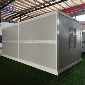 Usine de maison de conteneur de bureau portable en acier de 20 pieds sur mesure-Site de camp de commandement personnalisable pour hôtels en matériau de panneau sandwich - Product Image 5