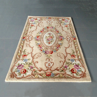 Tapis en laine tufté à la main de luxe haut de gamme, 100% laine de Nouvelle-Zélande, motif géométrique, tapis de salon pour hôtel et séjour