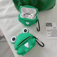 Étui pour écouteurs anti-chute en silicone avec motif de grenouille aux grands yeux, adapté au Pro2
