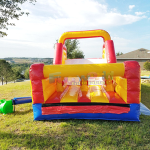 Outdoor party bounce <b>house</b> slide combo parcours d'obstacles gonflable kids <b>inflatable</b> obstacle course - Product Image 4