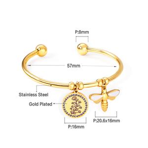 Brazalete de Plata con Diseño de Corazón para Mujer, Joyería de Moda, Brazalete de Germanio - Product Image 3