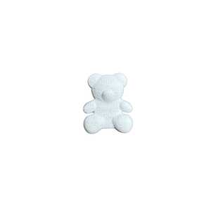 Patch en caoutchouc PVC souple en forme d'ours en peluche, badge 3D embossé pour vêtements, sacs et vêtements pour enfants - Product Image 3