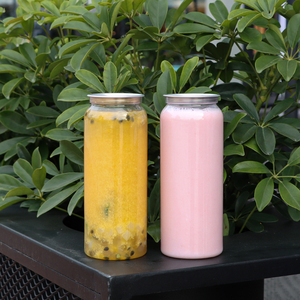 Logo personalizzato trasparente per animali domestici può 330ml 500ml 650ml di lattine di plastica vuote succo di bevanda Soda Pull-Ring facile aprire lattine di plastica - Product Image 4