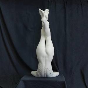 Statue sculptée à <span class=keywords><strong>la</strong></span> main des Trois Grâces en marbre blanc massif classique, sculpture féminine nue pour l'aménagement paysager intérieur et extérieur - Product Image 4